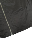 DRIPNORD black re-nylon shirt with silver zipper detail. Size S fits M.