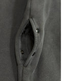 DRIPNORD charcoal grey cotton sweatshirt with snap button pocket detail