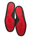 DRIPNORD Christian Louboutin Junior Spikes black leather sneakers with iconic red soles. Size 43.5 EU.