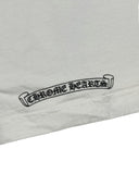 DRIPNORD white cotton t-shirt with black Chrome Hearts logo graphic on the front. Fits M.