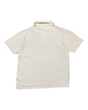 DRIPNORD cream short-sleeve cotton polo shirt with collar and button placket, fits XL.