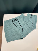 DRIPNORD light blue Dior Oblique swim shorts with black drawstring and cargo pocket. Size L.