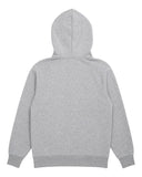 DRIPNORD grey marl cotton blend hoodie with hood and ribbed cuffs and hem. Size S.