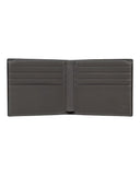 DRIPNORD Gucci GG bifold wallet in grey leather with multiple card slots, made in Italy.