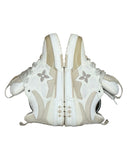 DRIPNORD Louis Vuitton LV Skate Sneakers in white and beige with signature monogram flower detail.