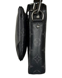 DRIPNORD Louis Vuitton Trio Messenger bag in black monogram canvas with a detachable pouch.