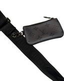 DRIPNORD Louis Vuitton Trio Messenger bag in grey monogram canvas with black strap and detachable pouch.