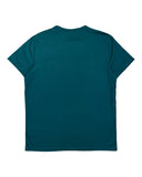 DRIPNORD Moncler double logo t-shirt in teal, size XL (fits M). Cotton blend with crew neck and short sleeves.