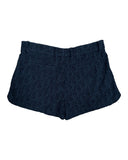 DRIPNORD navy blue terry cloth Dior monogram shorts, size L.