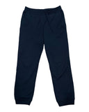 DRIPNORD navy blue Louis Vuitton monogram joggers with drawstring waist and cuffed ankles.