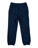 DRIPNORD navy blue Louis Vuitton monogram joggers with elastic waistband and cuffed ankles.