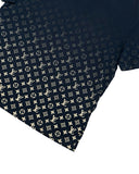 DRIPNORD navy blue t-shirt with all-over Louis Vuitton monogram pattern in a gradient effect.