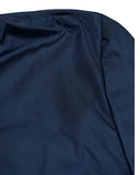 DRIPNORD navy blue Moncler Anton Giubbotto jacket, size 1 (S), with light shoulder stains.
