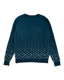 DRIPNORD teal Louis Vuitton monogram gradient crewneck sweatshirt size XL