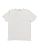 DRIPNORD white cotton t-shirt with embroidered CD Icon logo on chest, crew neck, short sleeves. Size L fits M.
