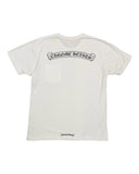 DRIPNORD white cotton t-shirt with Chrome Hearts logo on the back and hem. Size M.