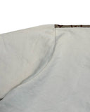 DRIPNORD white cotton polo shirt with subtle GG pattern on collar and cuffs, size XXXL.